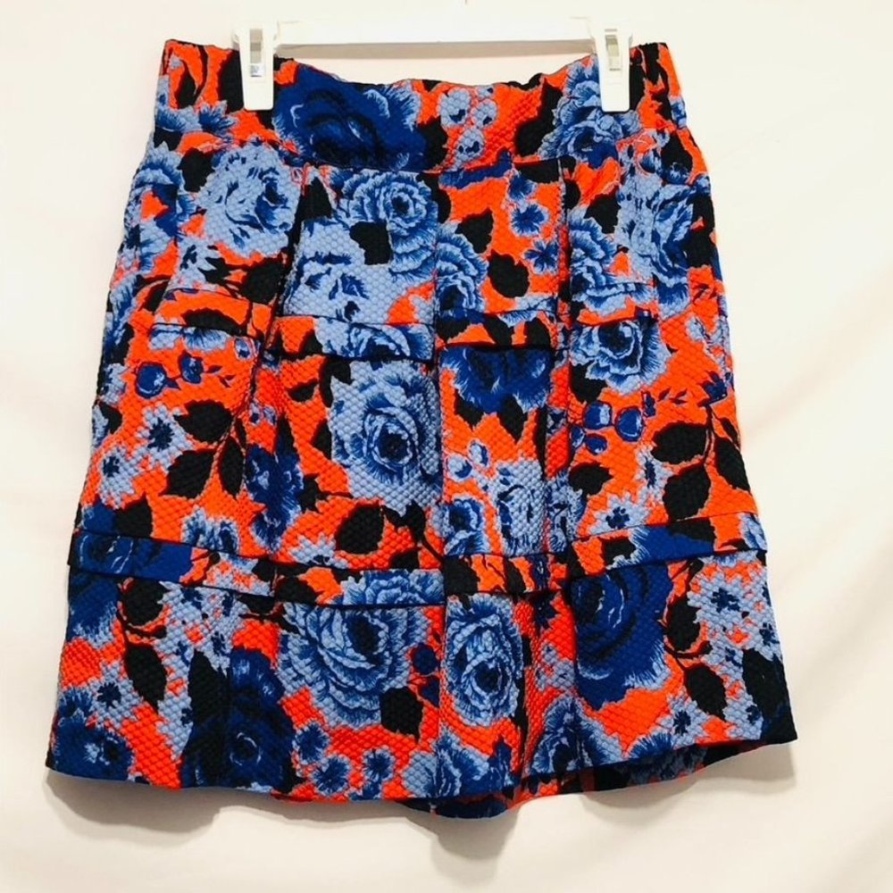 Anthropologie HD in Paris Circle Skirt Floral Size Large